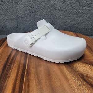Birkenstock Boston Eva White Clogs Mens 9-9.5 / Womens 6 - 6.5‎ Sandals Mules